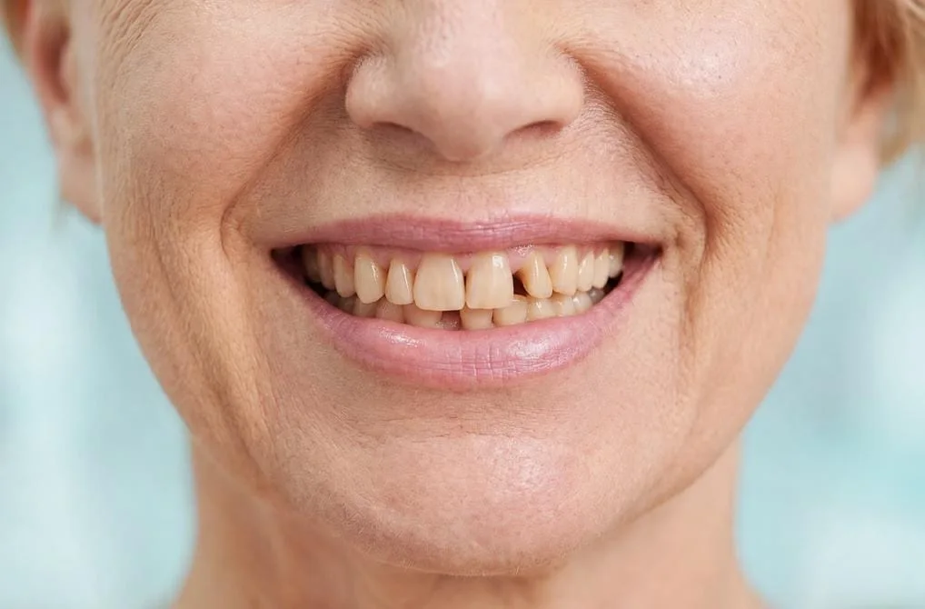 Smile before dental treatment